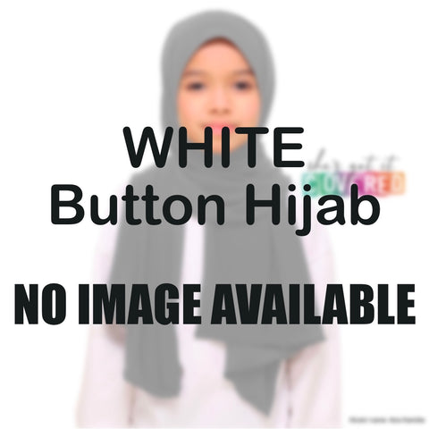 White Button Hijab