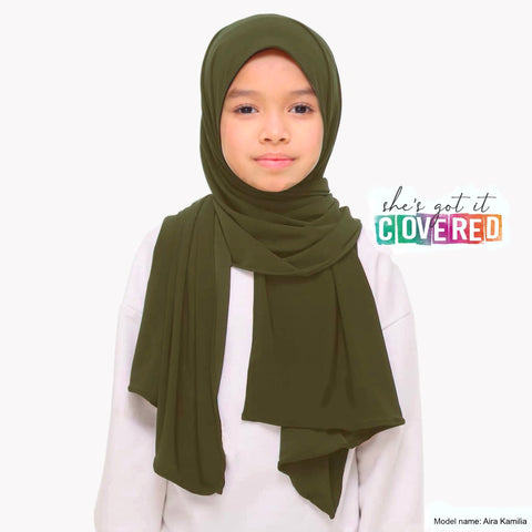 Olive Button Hijab