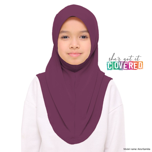 Grape Purple Slip on Hijab