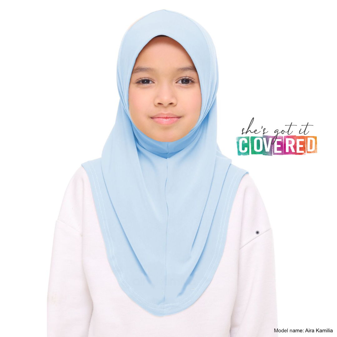 Light Blue Slip on Hijab